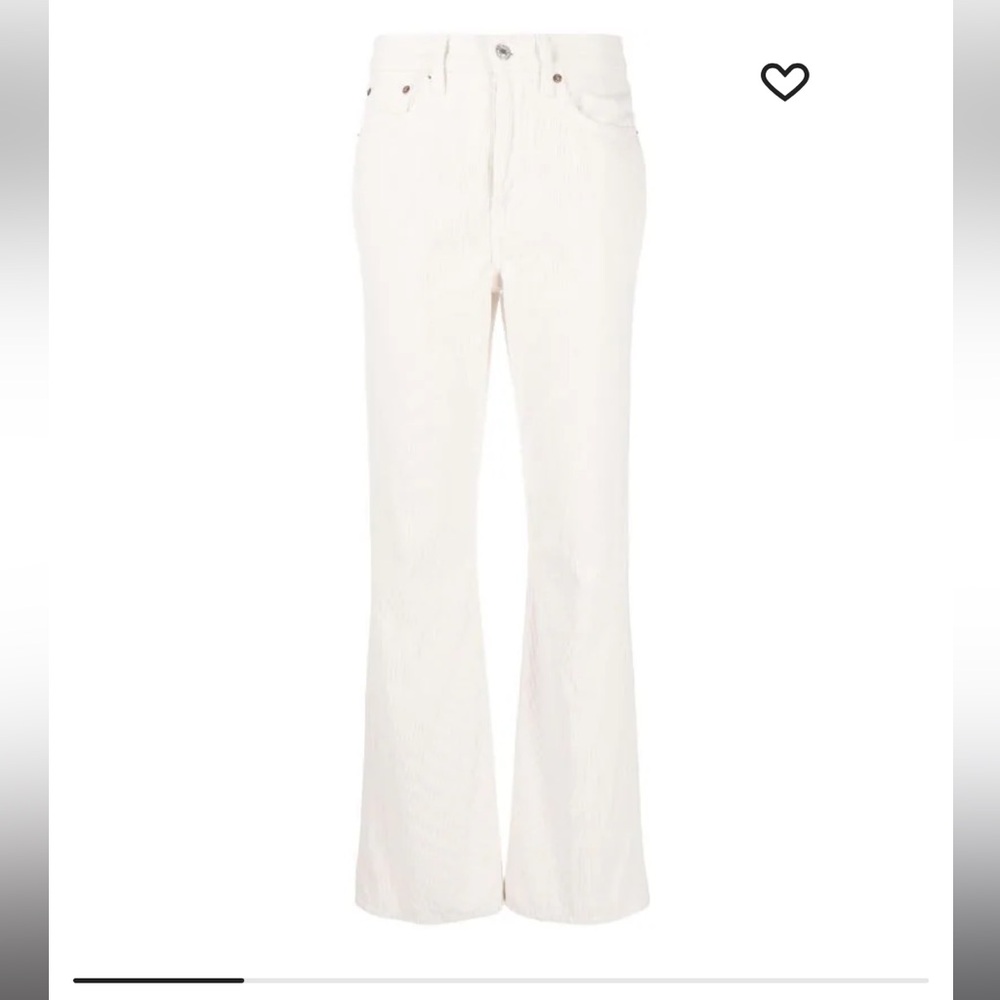 Re/done white bootleg jean